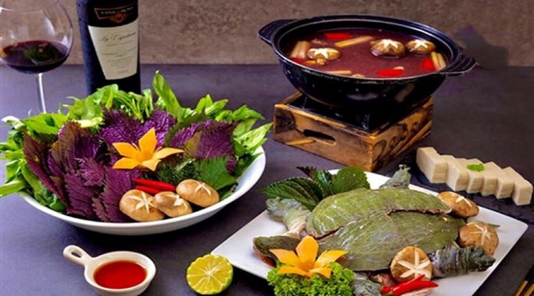Soft-shell turtle hotpot with red wine