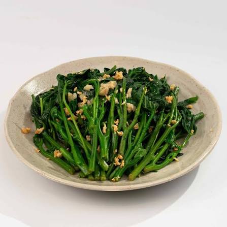 Wild greens with garlic